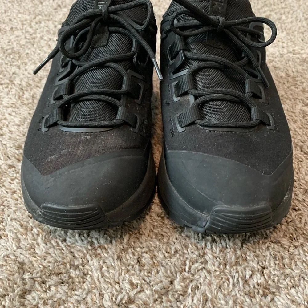 Kizik black knit walking shoes Mens size 10 women’s size 11.5 slip on comfort‎